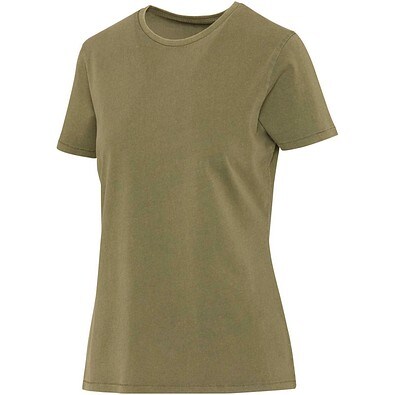 Nanaimo Kurzärmeliges T-Shirt für Damen im Washed Look, 160 g/m2, waldgrün, XXL