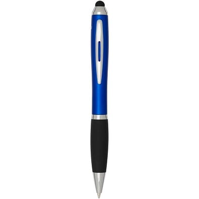 Nash RCS Stylus Kugelschreiber aus recyceltem Kunststoff mit farbigem Schaft und schwarzem Griff (schwarze Tinte), royalblau
