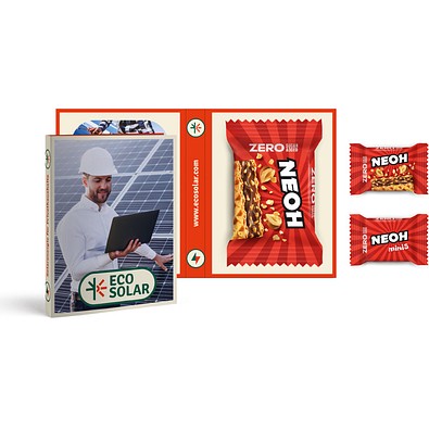 Neoh Waffel Mini in Werbeklappkarte, 11 g, Neoh Waffel Mini, Kartonage, inkl. Druck