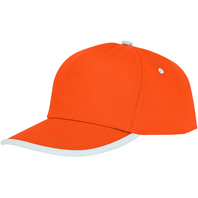 Nestor Kappe mit 5 Segmenten und Paspel, orange,weiss Nestor Kappe mit 5 Segmenten und Paspel, orange,weiss
