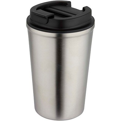Newport 350 ml doppelwandiger, vakuumisolierter Becher aus Edelstahl, mattsilber
