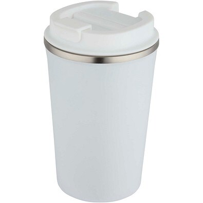 Newport 350 ml doppelwandiger, vakuumisolierter Becher aus Edelstahl, weiss