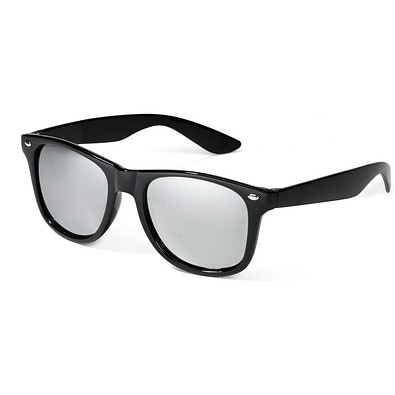 NIGER. Sonnenbrille aus PC mit gespiegelten Brillengläsern, Schwarz
