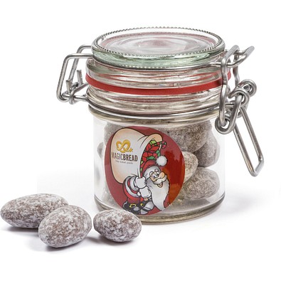 Nostalgie Glas, Zimtmandeln, mit Etikett