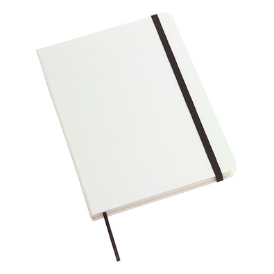 Notizbuch AUTHOR im DIN-A5-Format,schwarz, weiß