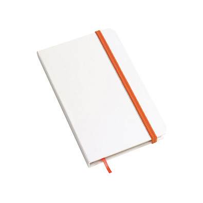 Notizbuch AUTHOR im DIN-A6-Format,orange, weiß