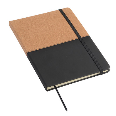 Notizbuch CORKY im DIN-A5-Format,braun, schwarz