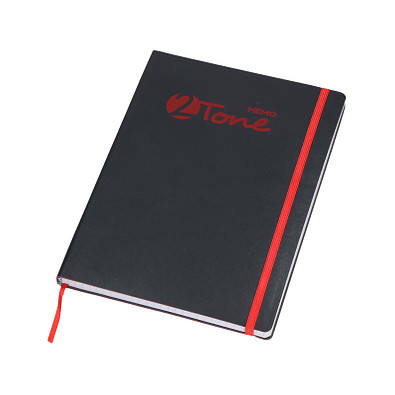 Notizbuch "Memo-2Tone", schwarz/rot Notizbuch "Memo-2Tone", schwarz/rot