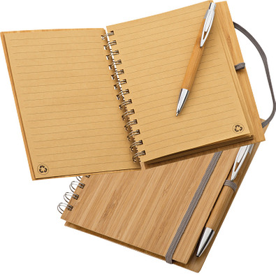 Notizbuch mit Bambuscover