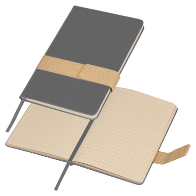 Notizbuch mit Magnetverschluss , grau