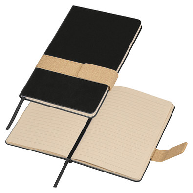 Notizbuch mit Magnetverschluss , schwarz