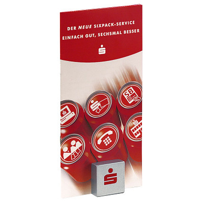 Notizhalter Magnet-Quadrat, standard-silber Notizhalter Magnet-Quadrat, standard-silber