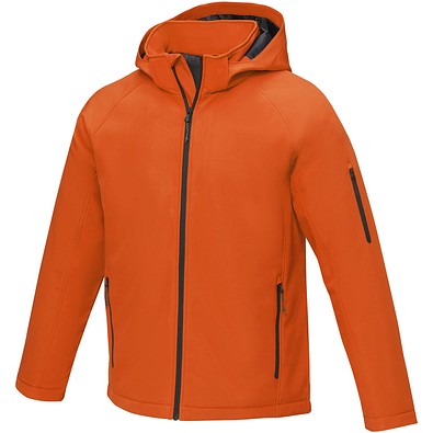 Notus wattierte Softshell Herrenjacke, orange, 3XL