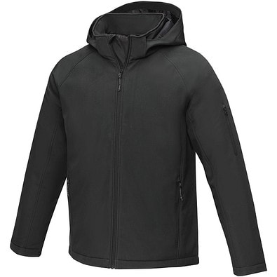 Notus wattierte Softshell Herrenjacke, schwarz, M