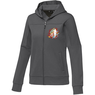 Nubia Performance Kapuzensweatjacke für Damen, storm grey,  M