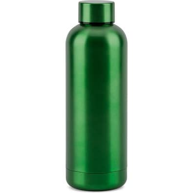 ODIN METTALIC. Flasche aus 90% recyceltem Edelstahl 550 mL, Grün