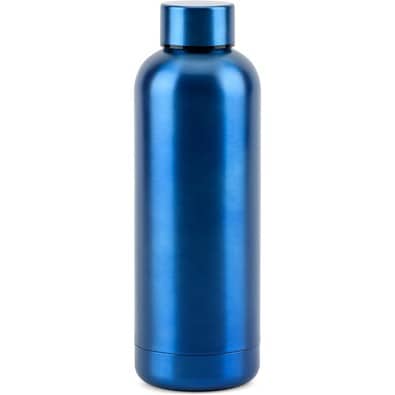 ODIN METTALIC. Flasche aus 90% recyceltem Edelstahl 550 mL, Königsblau