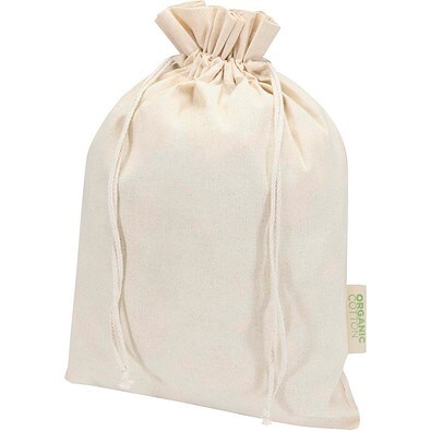 Odisha 140 g/m² OCS Bio Zuziehbeutel – 42 × 30 cm, natur