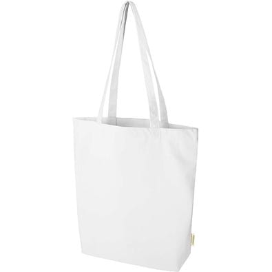 Odisha 180 g/m² OCS Bio-Tragetasche mit breitem Boden 11L, weiss