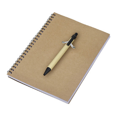 Schreibblock-Set, DIN A5, liniert, braun