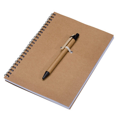 Öko-Schreibblock-Set, DIN A5, liniert, braun Öko-Schreibblock-Set, DIN A5, liniert, braun