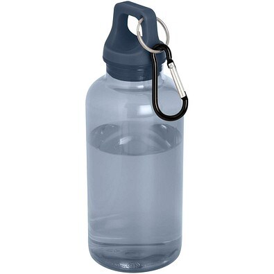 Oregon 400 ml RCS-zertifizierte Trinkflasche aus recyceltem Kunststoff mit Karabiner, hale blau