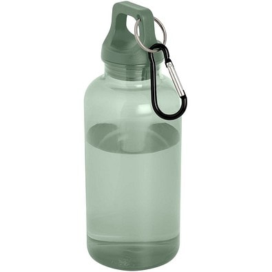 Oregon 400 ml RCS-zertifizierte Trinkflasche aus recyceltem Kunststoff mit Karabiner, heather grün
