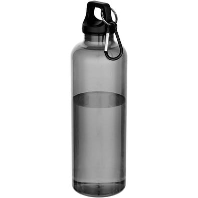 Oregon 750 ml RCS-zertifizierte Trinkflasche aus recyceltem Kunststoff mit Karabinerhaken, schwarz