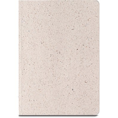 ORGANIC SEMI-RIGID. Notizbuch A5 mit semi-flexiblem Cover aus Elefantendung (80%), Naturhell