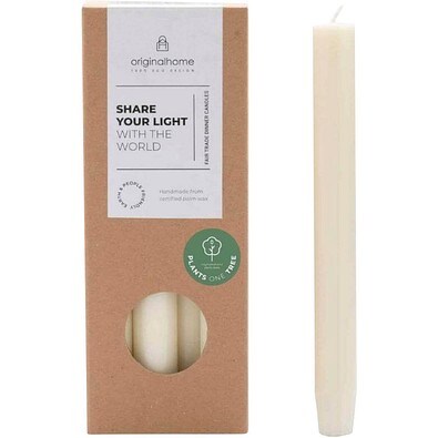 Originalhome Matcha Dinner Kerze, offwhite