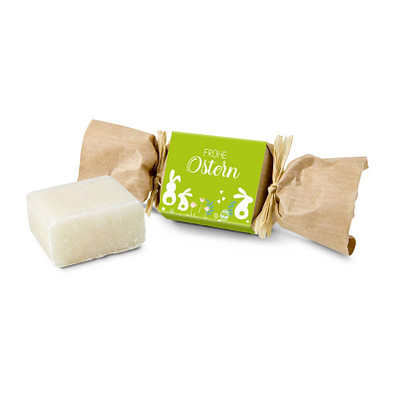 Oster-Seife 30 Gramm mit Olivenduft, liebevoll und nachhaltig verpackt, braun