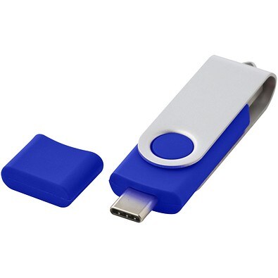 OTG Rotate USB Typ-C Stick, blau, 4GB