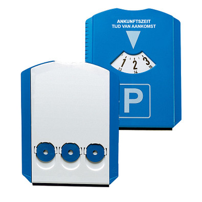 Parkscheibe Prime mit Chips, blau, Deutsch-Niederländisch Parkscheibe Prime mit Chips, blau, Deutsch-Niederländisch