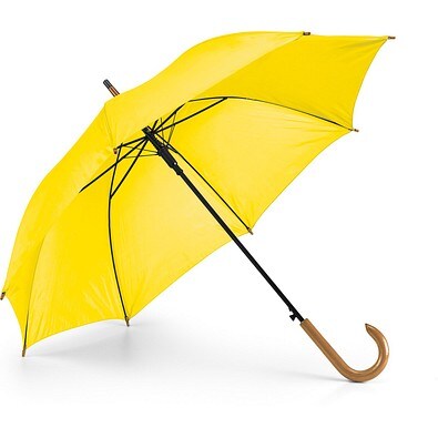 PATTI. Regenschirm aus 190T-Polyester mit automatischer Öffnung, Gelb