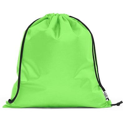 PEMBA. Turnbeutel aus 190T Polyester aus recyceltem (100% rPET), Hellgrün