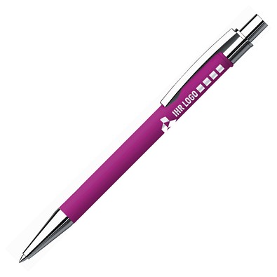 PENKO® Voll-Metall-Kugelschreiber LIPSI Soft, Magenta