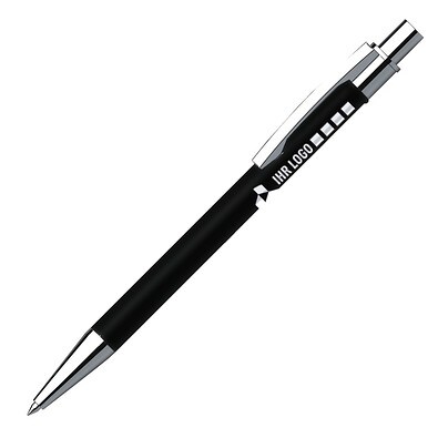 PENKO® Voll-Metall-Kugelschreiber LIPSI Soft, Schwarz