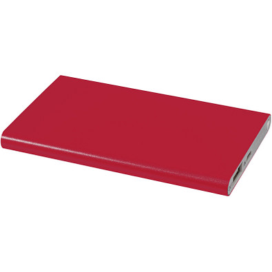 Aluminium Powerbank Pep, 4.000 mAh, rot