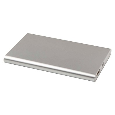 Pep 4000 mAh Type-C Powerbank aus recyceltem Aluminium, silber