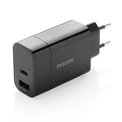 Philips Ultra Fast PD Wall-Charger, schwarz