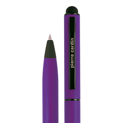 Pierre Cardin Drehkugelschreiber Celebration Stylus, blaue Mine, lila