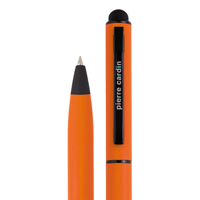 Pierre Cardin Drehkugelschreiber Celebration Stylus, blaue Mine, orange