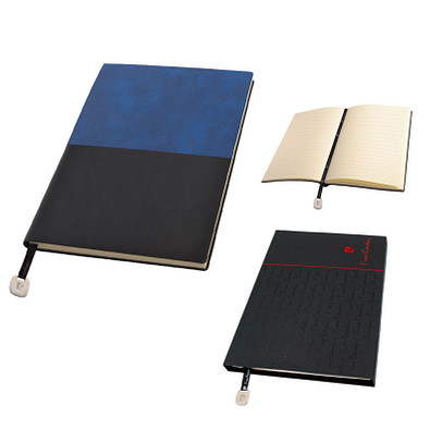 Pierre Cardin Reporter-Notizbuch, DIN A5, gepunktetet liniert, blau/schwarz