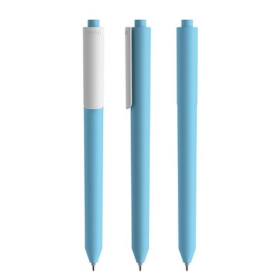 Pigra P03 Push Kugelschreiber, Light Blue-White