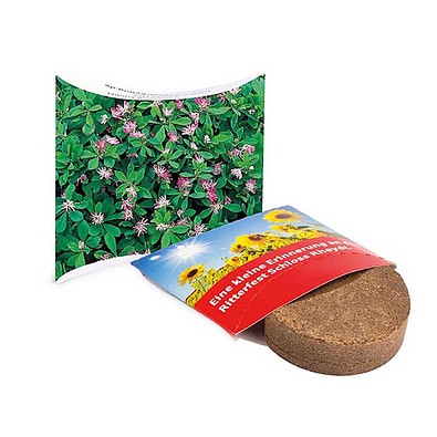 Plant-Tab mit Samen, Persischer Klee, 1-seit. Druck