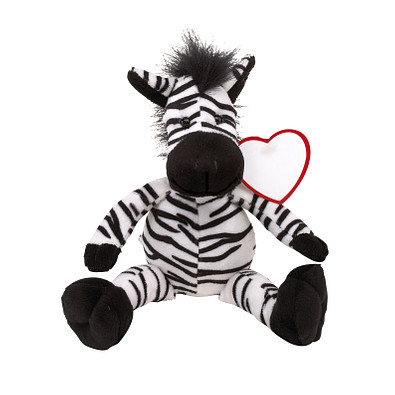 Plüsch-Zebra LORENZO,schwarz, weiß