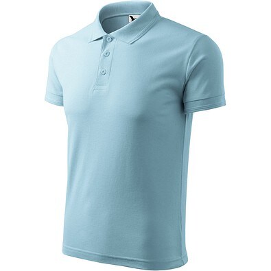 Polohemd Herren Pique Polo, 2XL, himmelblau