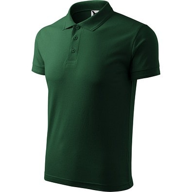 MALFINI Polohemd Herren Pique Polo, M, dark green