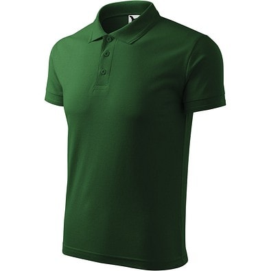 MALFINI Polohemd Herren Pique Polo, M, flaschengrün