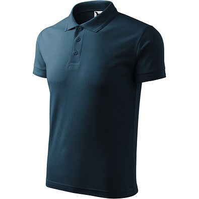 MALFINI Polohemd Herren Pique Polo, M, marineblau